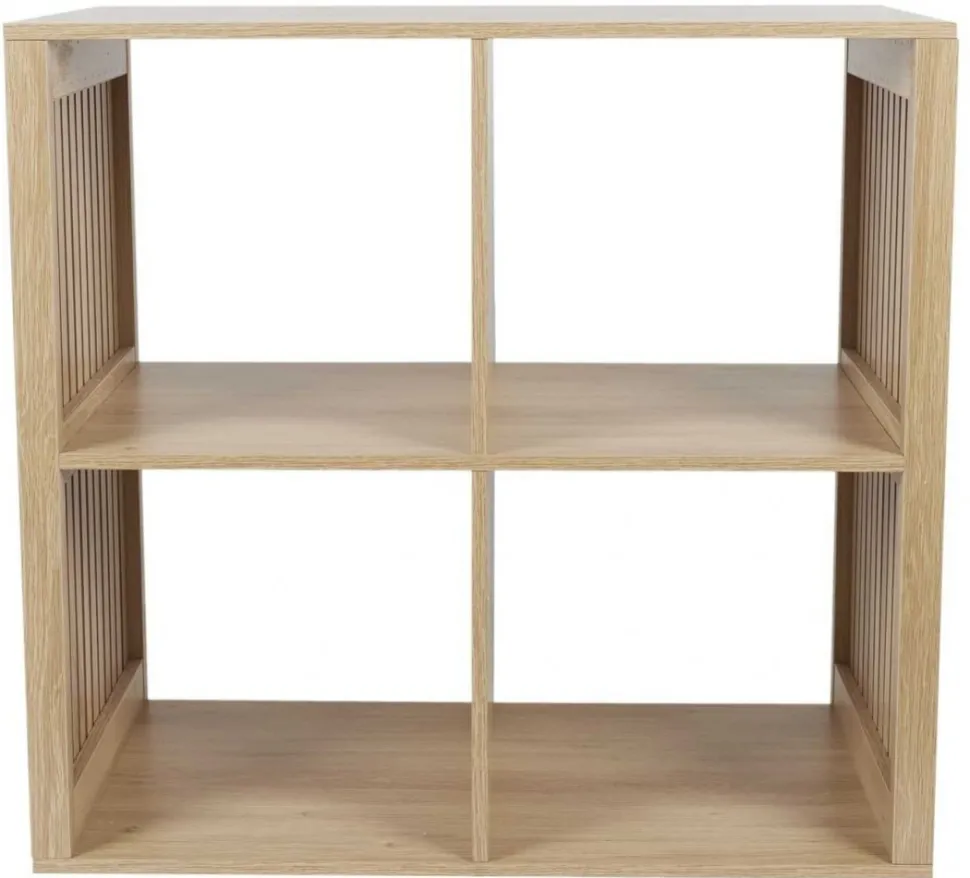 Regał LINEA QUADRO z 4 półkami dąb