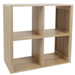 Regał LINEA QUADRO z 4 półkami dąb