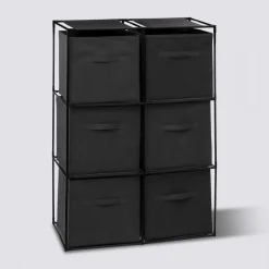 Regał modułowy Cube z 6 pojemnikami