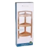 Regał łazienkowy narożny bambus 61 cm * Bathroom Solutions New