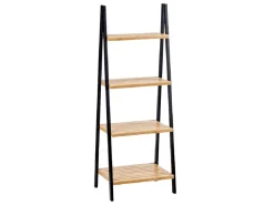 Regał bambusowo-drewniany 4 półki wys 109 cm * BERILO Online