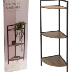 Regał metalowy narożny 3 półki 76 cm * H&S Decoration New