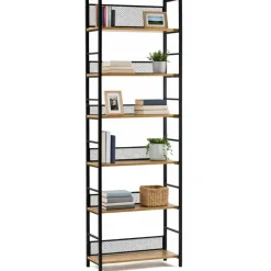 Regał na książki biurowy Arti 6 półek LOFT * HowHomely Outlet