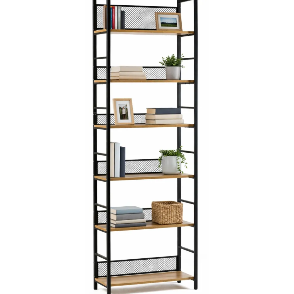 Regał na książki biurowy Arti 6 półek LOFT * HowHomely Outlet