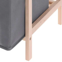 Regał 3 poziomowy drewniany z szufladami 65 cm * H&S Decoration Best