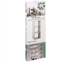 Regał stojący do salonu 3 poziomy szary * 5five Simply Smart Sale