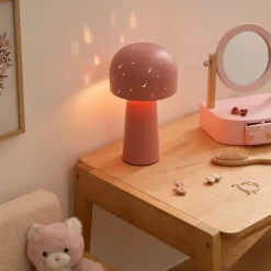 Różowa lampka nocna dla dzieci Starry 27 cm
