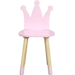 Różowe krzesełko dziecięce PRINCESSA korona * HowHomely Best