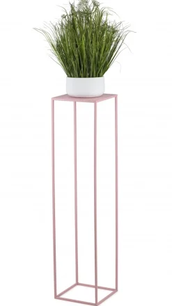 Różowy kwietnik stojący 100 cm * HowHomely Sale