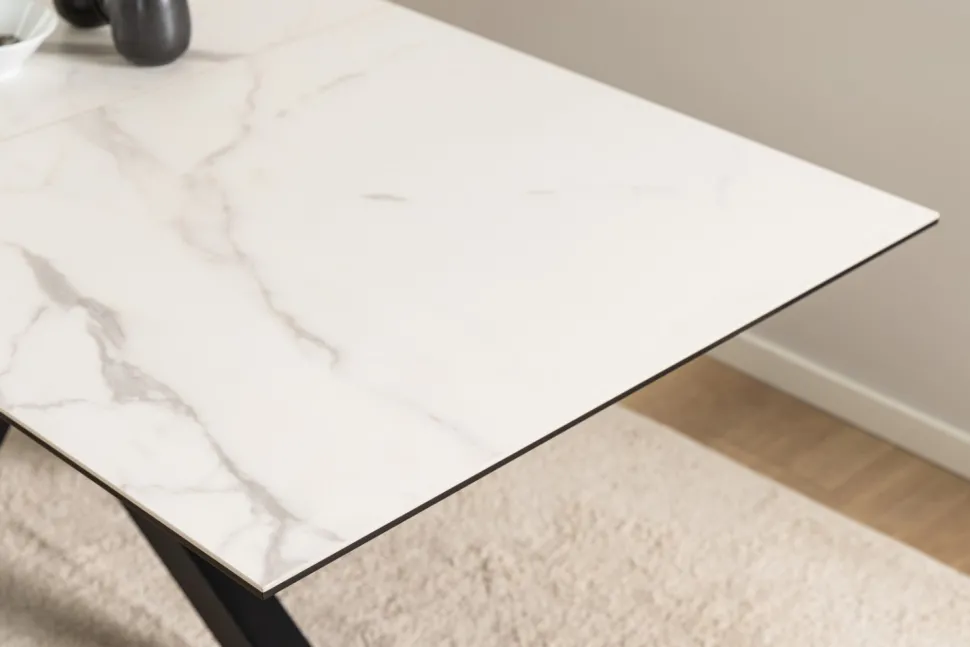 Rozkładany stół ceramiczny blat imitacja marmuru Heaven