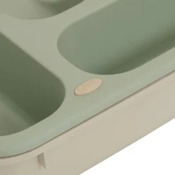 Rozsuwany organizer na sztućce Poly zielony