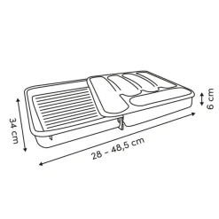 Rozsuwany organizer na sztućce Poly róż * 5five Simply Smart New