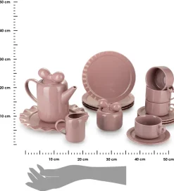 Serwis kawowy Sofia Pink 12 elementów