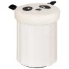Składana pufa z pokrywką biała Panda * Atmosphera Clearance