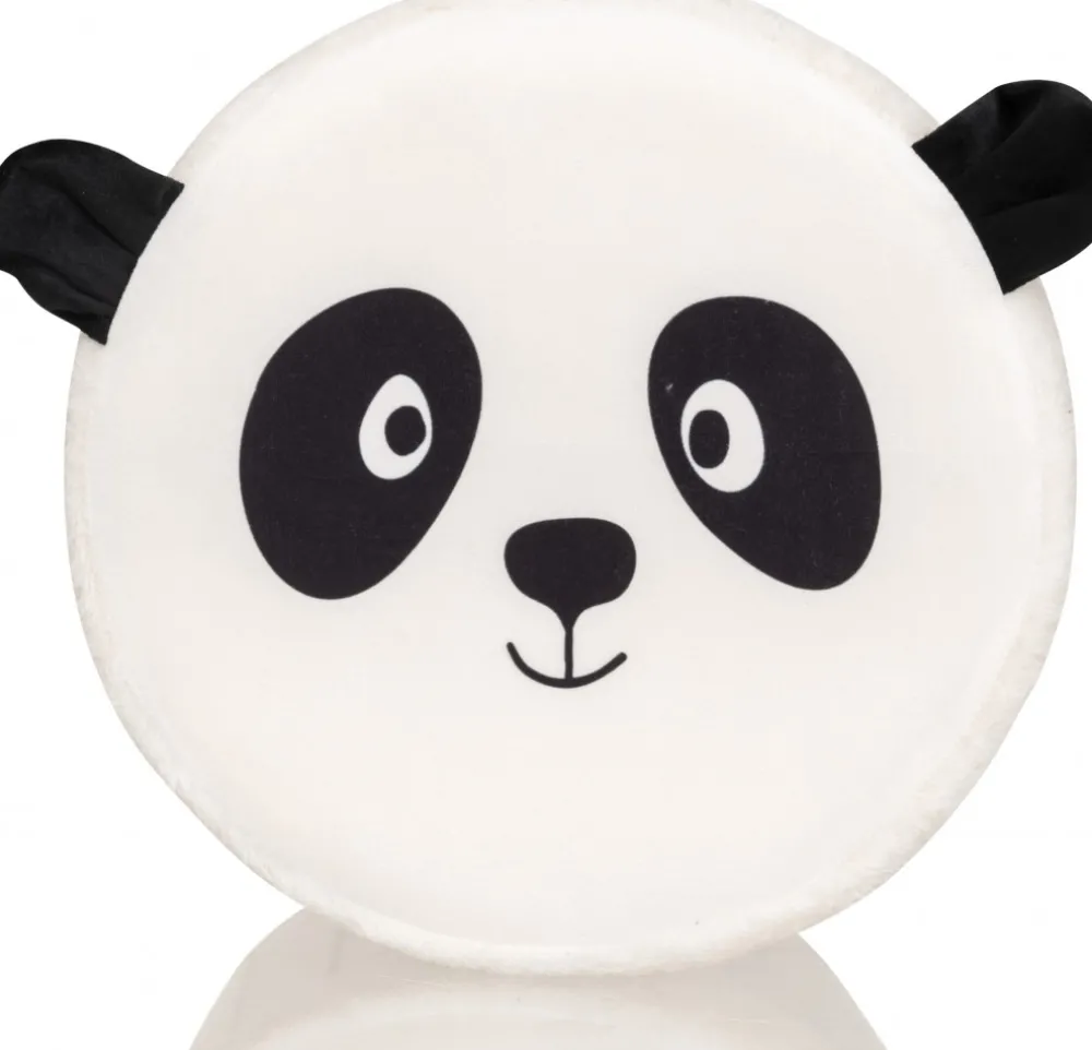 Składana pufa z pokrywką biała Panda * Atmosphera Clearance