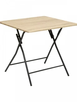 Składany stolik 80x80 cm beżowy