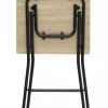 Składany stolik 60x60 cm beżowy