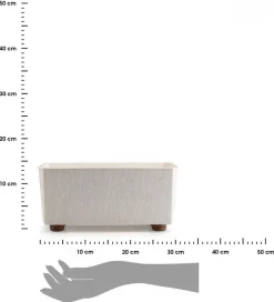 Skrzynka na kwiaty Salvia texelle kremowa 28,5x17cm
