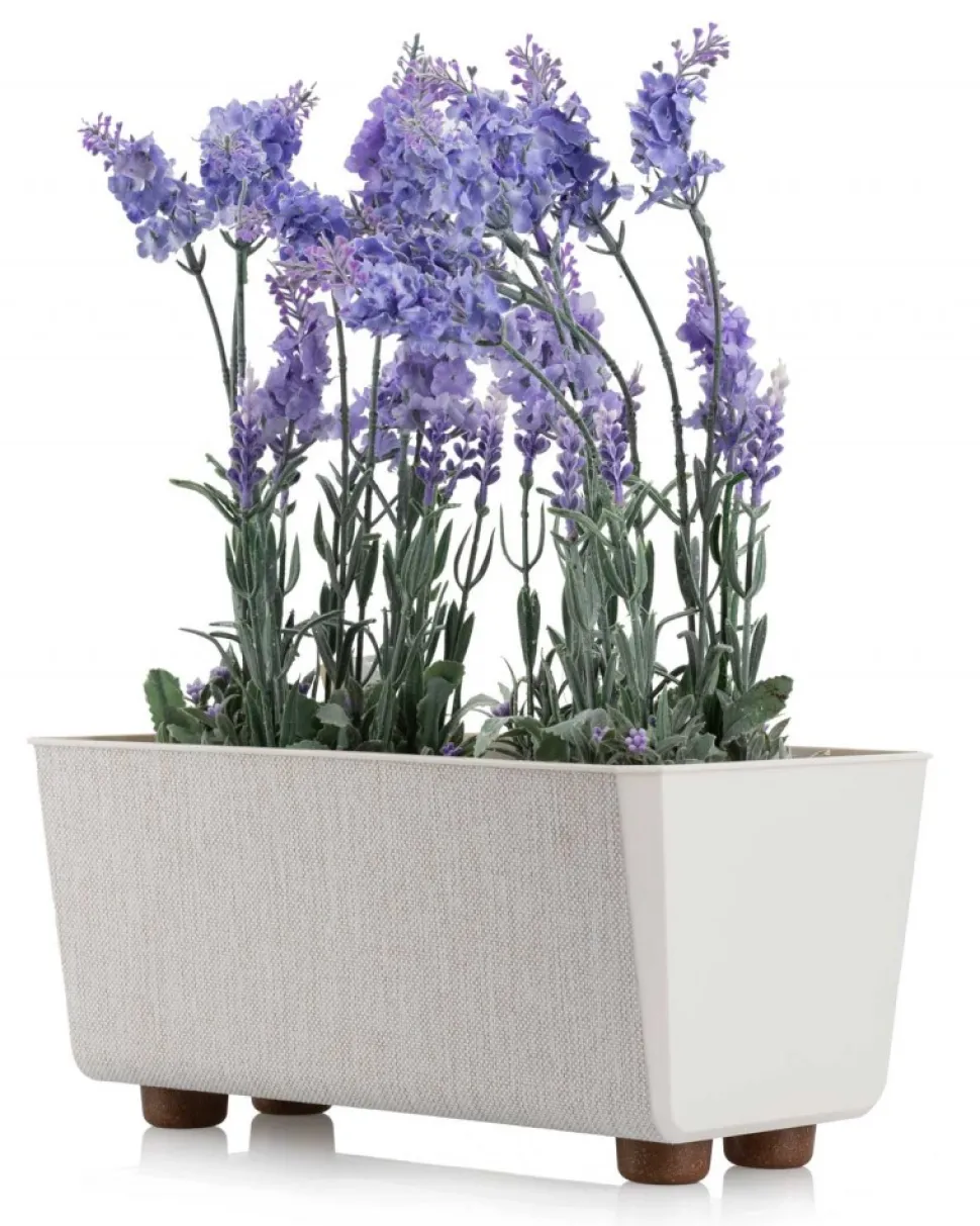 Skrzynka na kwiaty Salvia texelle kremowa 28,5x17cm