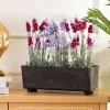 Skrzynka na kwiaty Salvia czarny beton 37,5x17 cm