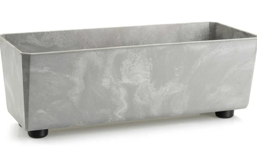 Skrzynka na kwiaty Salvia szary beton 37,5x17 cm * HowHomely Outlet