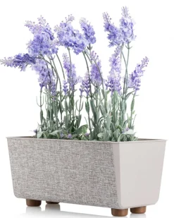 Skrzynka na kwiaty Salvia texelle taupe 28,5x17cm * HowHomely Best