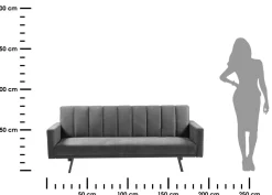 Sofa rozkładana Armando popielata