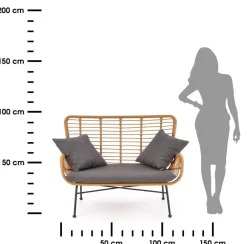 Sofa Ikaro Natural rattanowa * Halmar