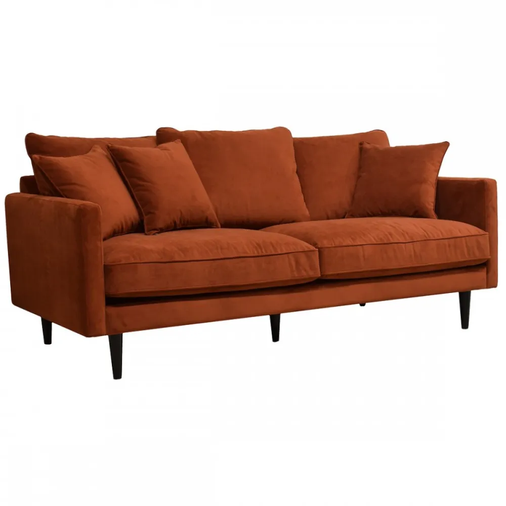 Sofa 3-osobowa Candice velvet bursztyn * Atmosphera Hot