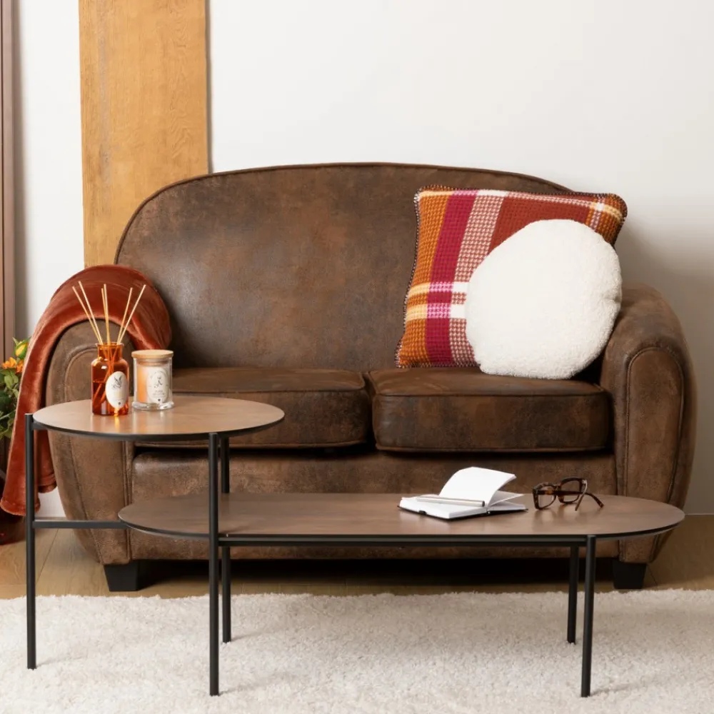 Sofa Stanis 2-osobowa brązowa * Atmosphera Clearance