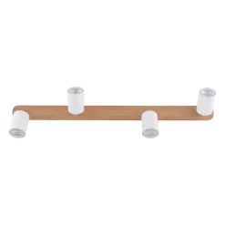 Spot TOP WOOD Brązowy Biały 4xGU10