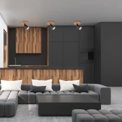 Spot TOP WOOD Brązowy Czarny 1xGU10