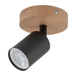 Spot TOP WOOD Brązowy Czarny 1xGU10