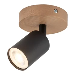 Spot TOP WOOD Brązowy Czarny 1xGU10