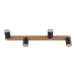 Spot TOP WOOD Brązowy Czarny 4xGU10