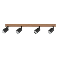 Spot TOP WOOD Brązowy Czarny 4xGU10