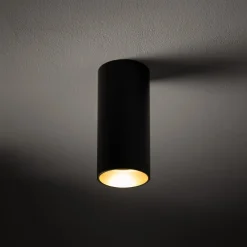 Spot sufitowy tuba MONO S czarny złoty 1xGU10 * Nowodvorski Sale