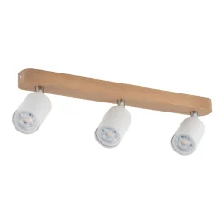 Spot TOP WOOD Brązowy Biały 3xGU10 * TK Lighting New