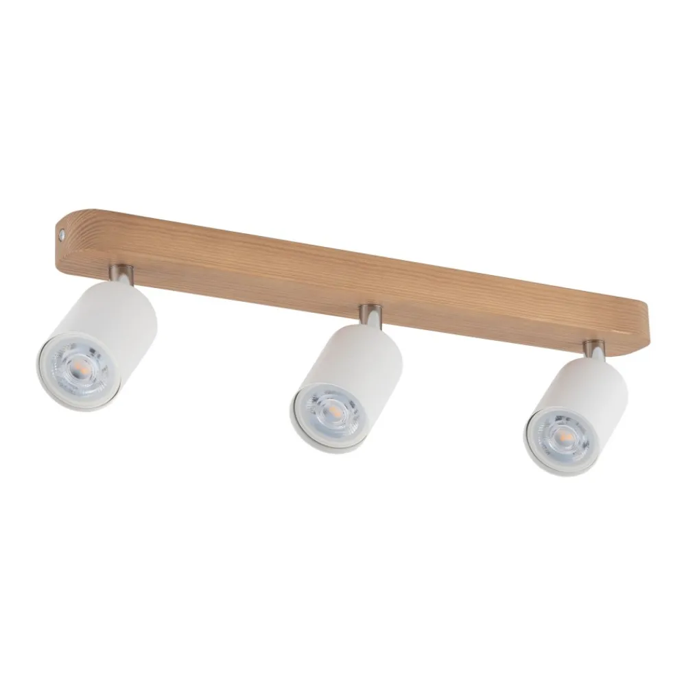 Spot TOP WOOD Brązowy Biały 3xGU10 * TK Lighting New