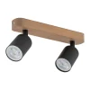 Spot TOP WOOD Brązowy Czarny 2xGU10 * TK Lighting Outlet