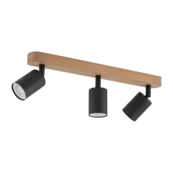 Spot TOP WOOD Brązowy Czarny 3xGU10 * TK Lighting Best