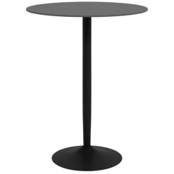 Stół barowy ceramiczny blat 80 cm Malta czarny