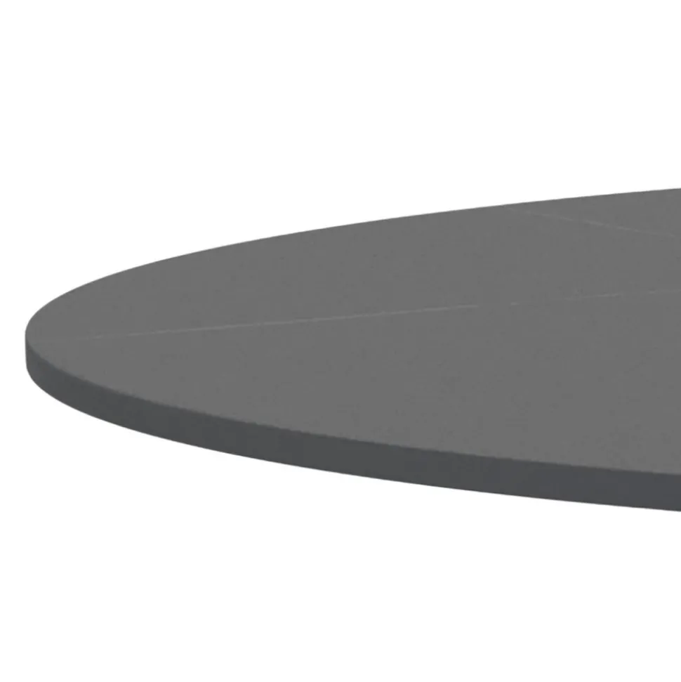 Stół barowy ceramiczny blat 80 cm Malta czarny