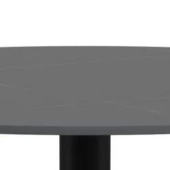 Stół barowy ceramiczny blat 80 cm Malta czarny