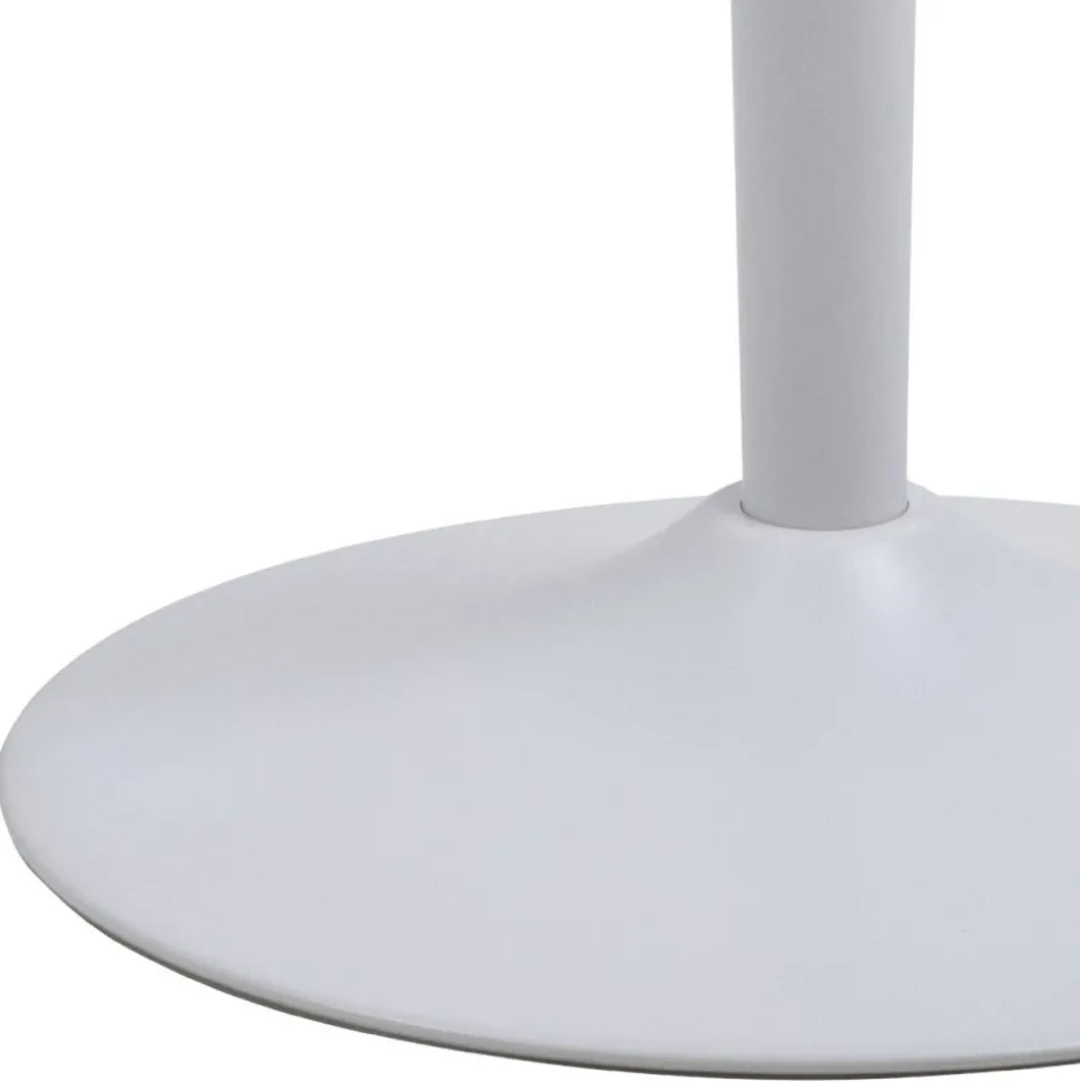 Stół barowy ceramiczny blat 80 cm Malta biały