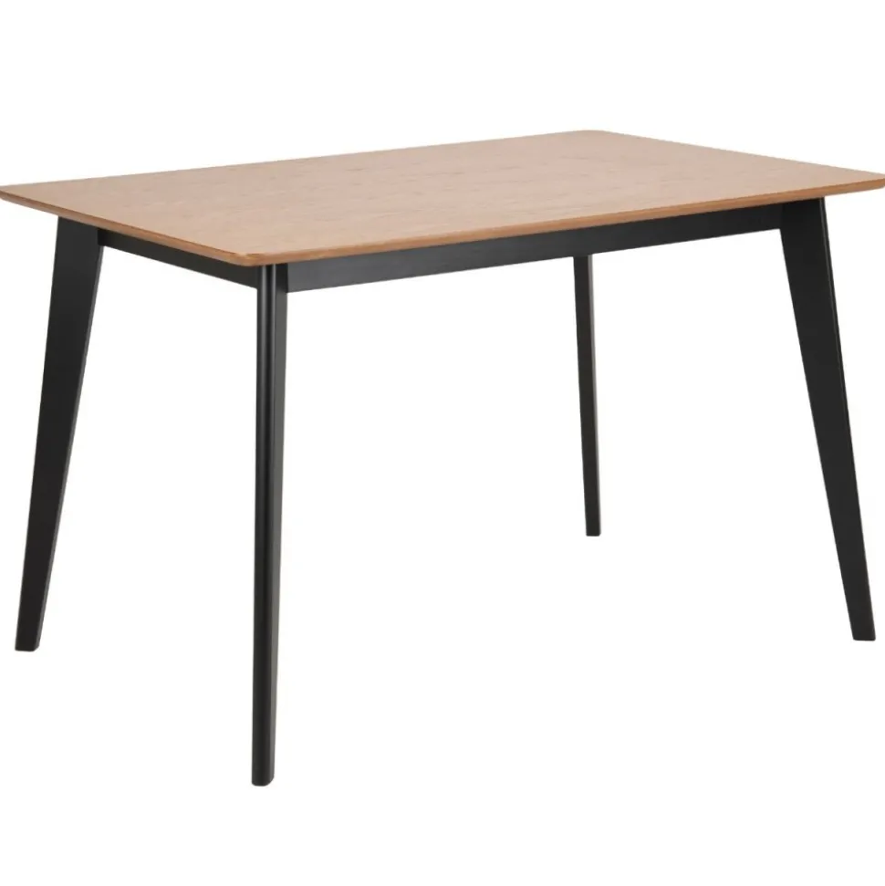 Stół do jadalni Roxby 120 cm beżowo-czarny