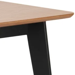 Stół do jadalni Roxby 120 cm beżowo-czarny