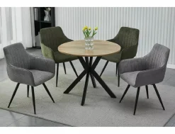 Stół do jadalni TALIA2 loftowy 90 cm dąb