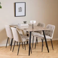 Stół do jadalni Wicklow ceramiczny blat brąz