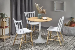 Stół okrągły Sting dąb złoty 80 cm